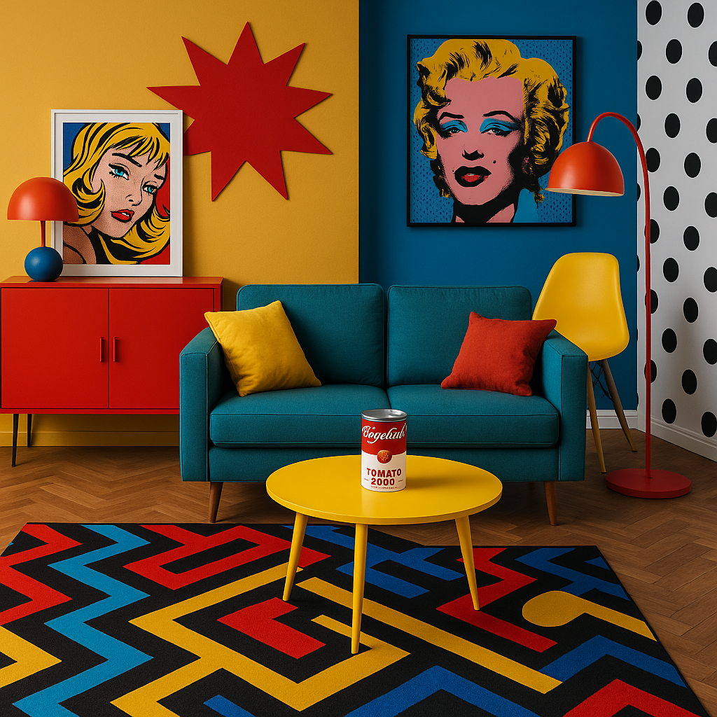 Illustration of Arredamento con Icone Pop: Design Interni Esclusivo e Unico